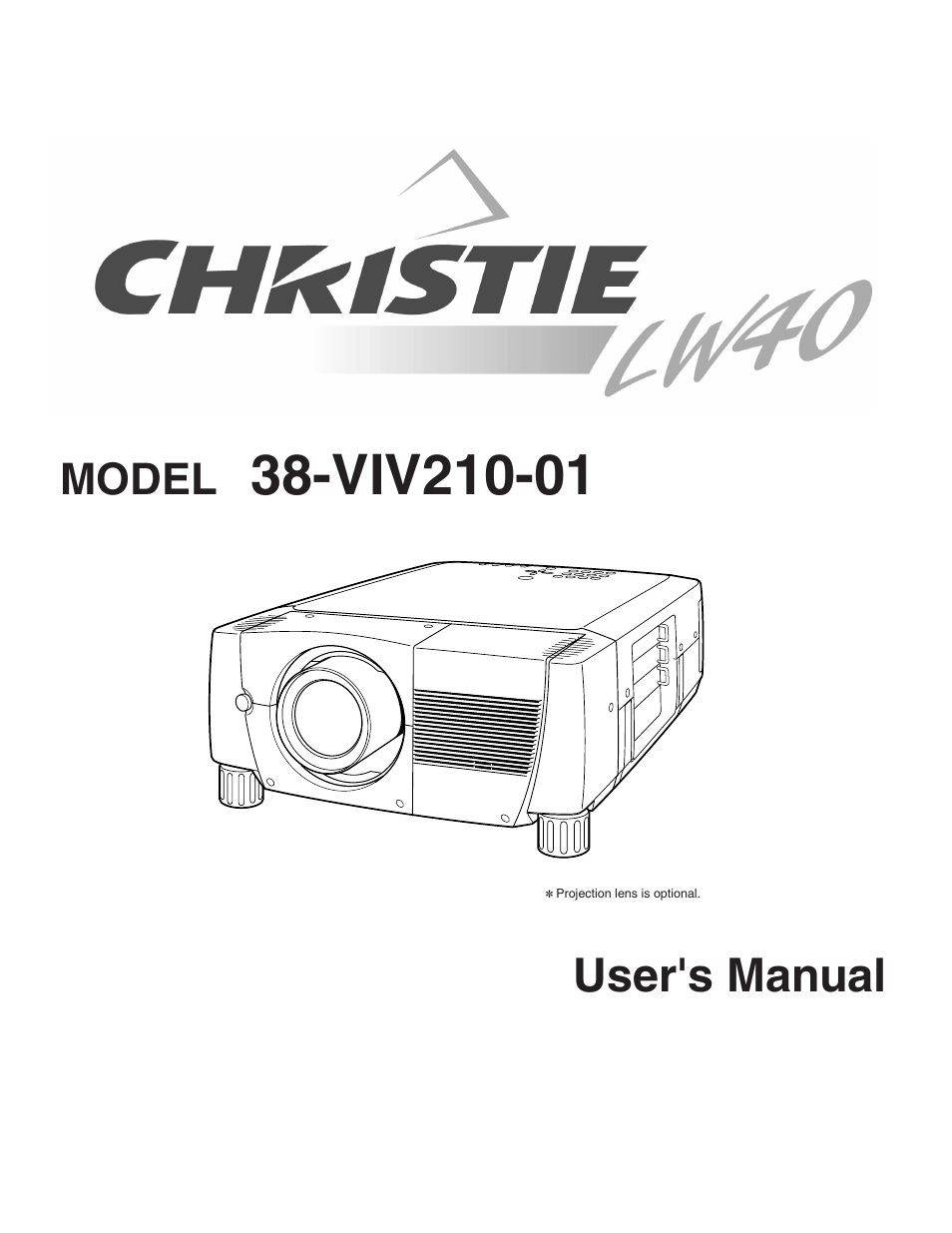 Christie Digital Systems 38-VIV210-01 User Manual | 44 pages