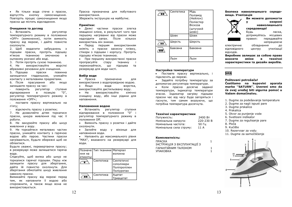 Saturn ST-CC7138 User Manual | Page 7 / 18