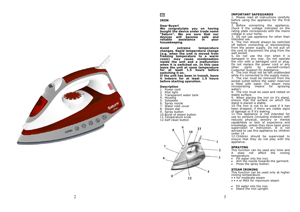 Saturn ST-CC0215 User Manual | Page 2 / 16