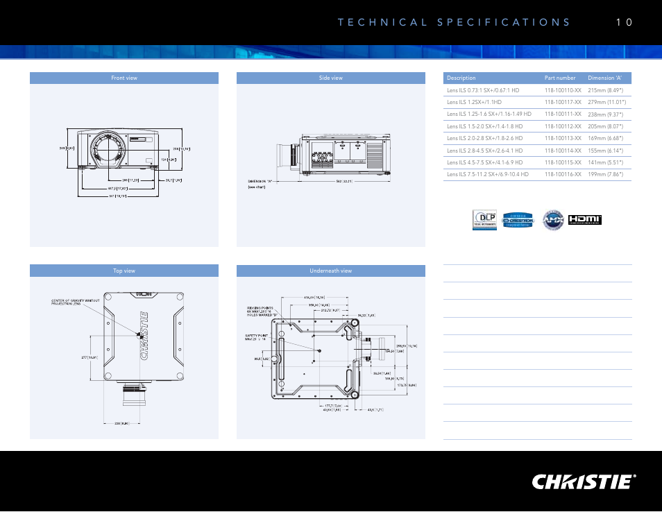 Christie Digital Systems M Series User Manual | Page 11 / 12