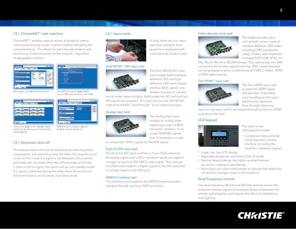 Christie Digital Systems M Series User Manual | Page 7 / 12