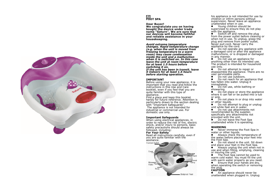 Saturn ST-BC7309 User Manual | Page 2 / 15