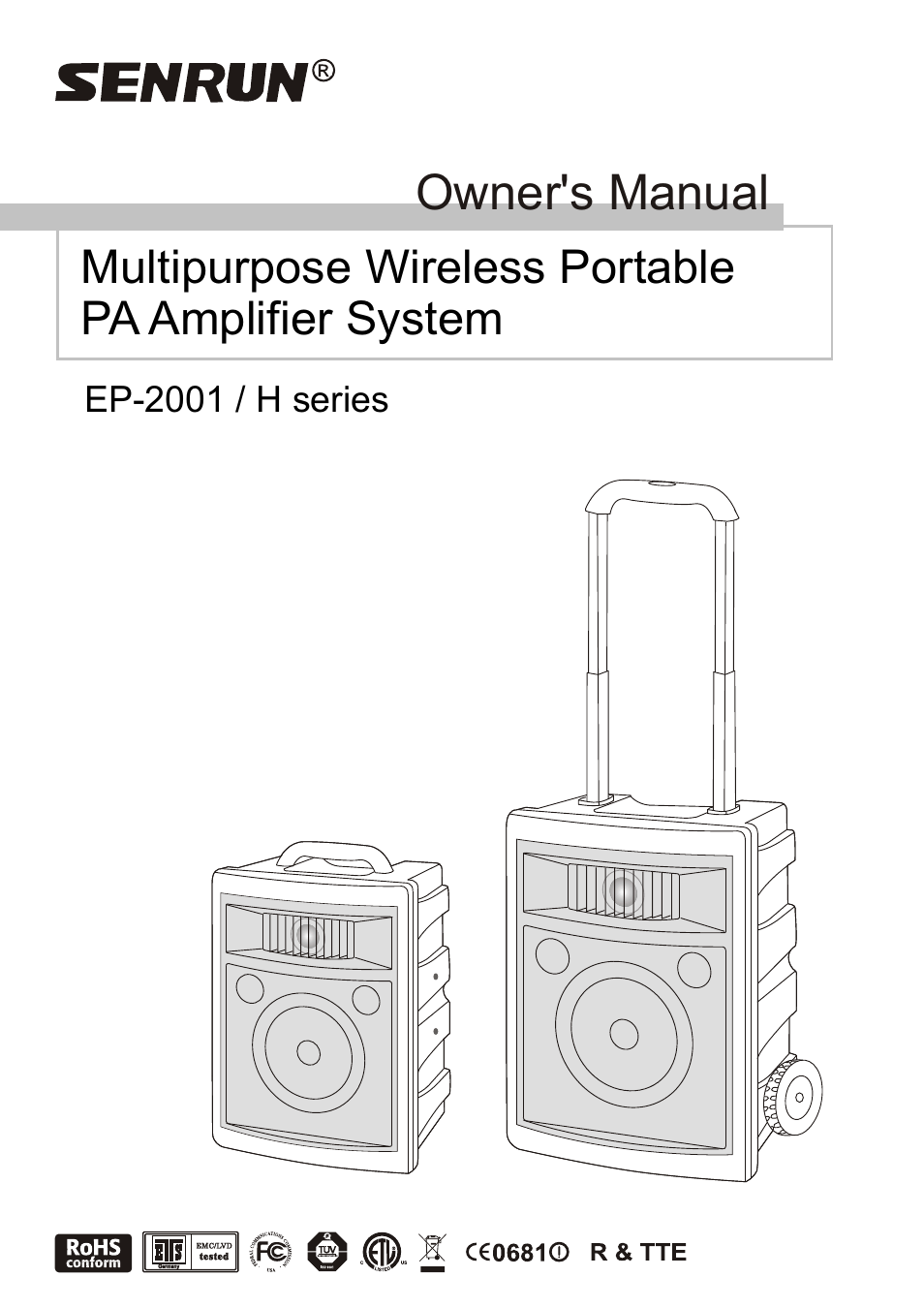 SENRUN EP-2001-2001H User Manual | 16 pages