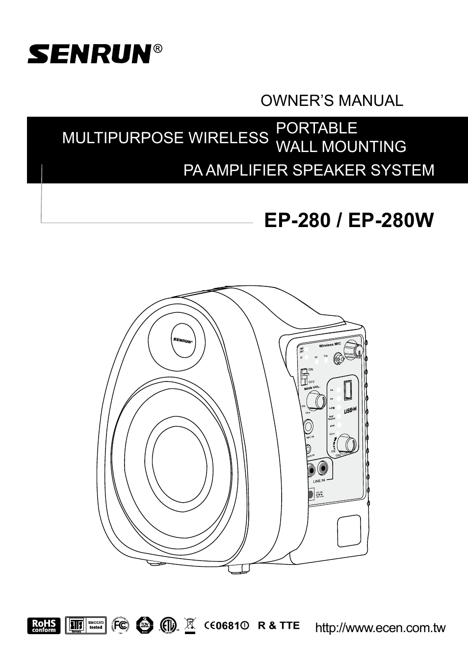 SENRUN EP-280 User Manual | 8 pages