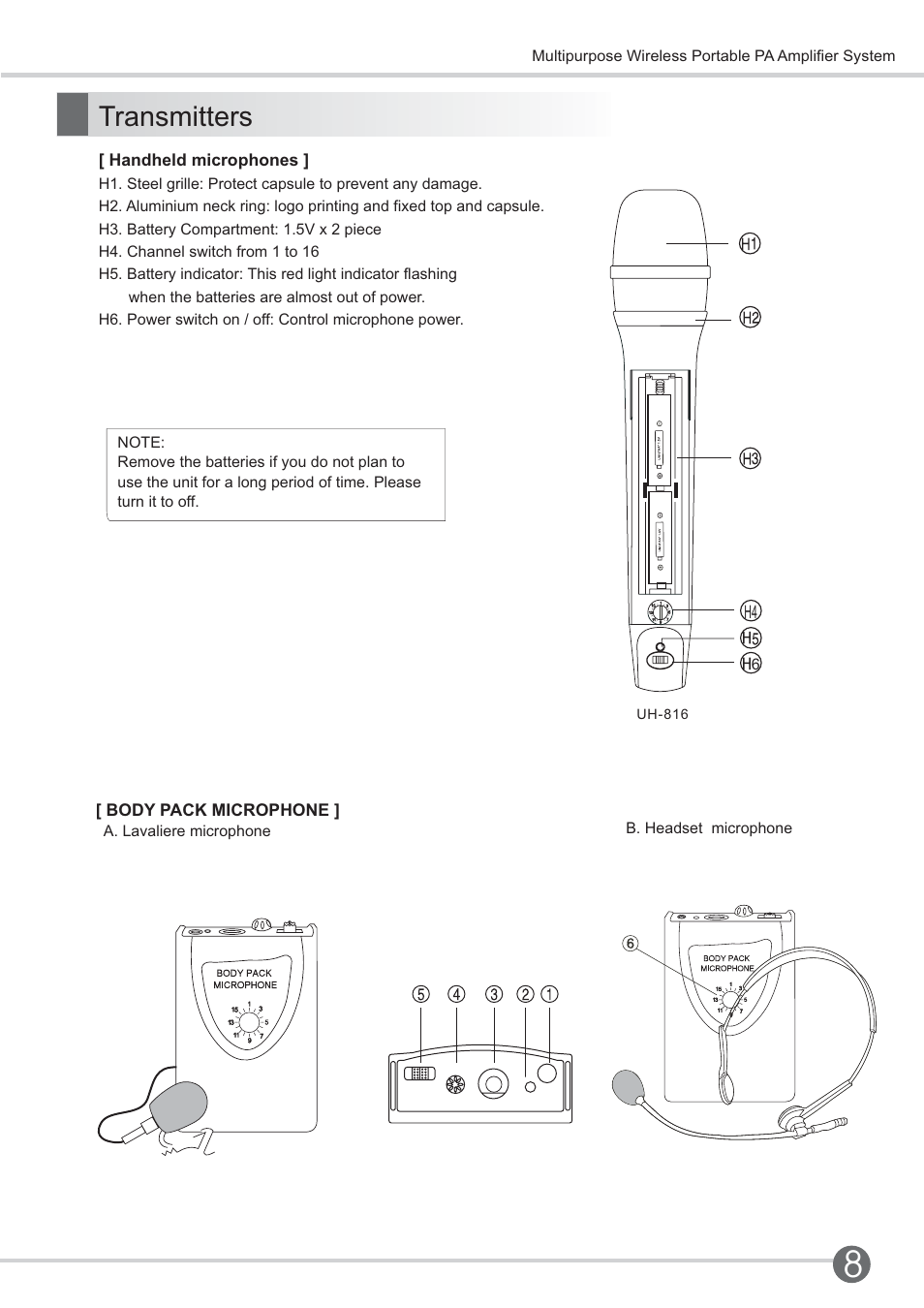Transmitters | SENRUN EP-600 User Manual | Page 11 / 16