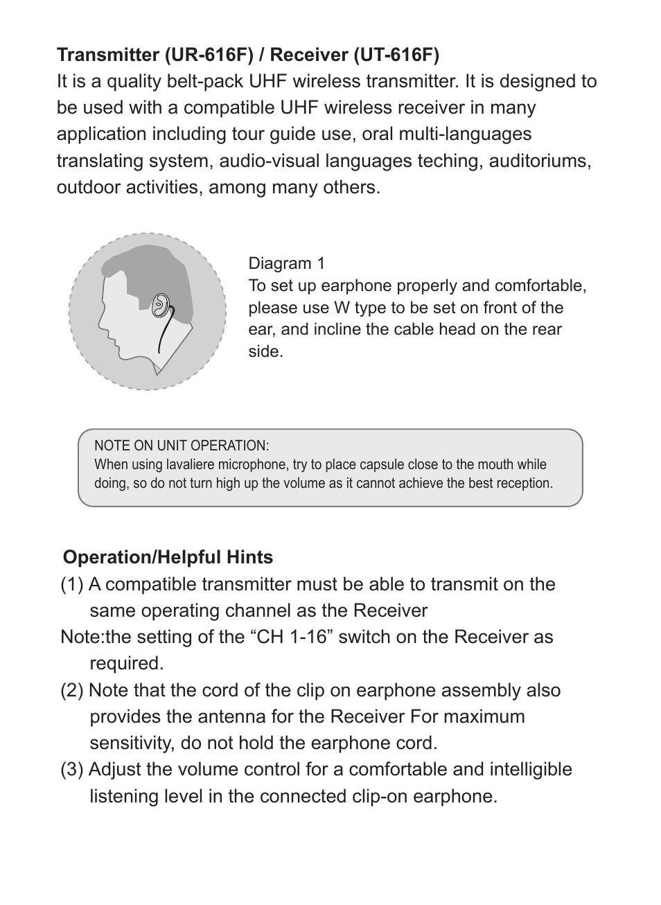 SENRUN UT-616F / UR-616F User Manual | Page 2 / 4
