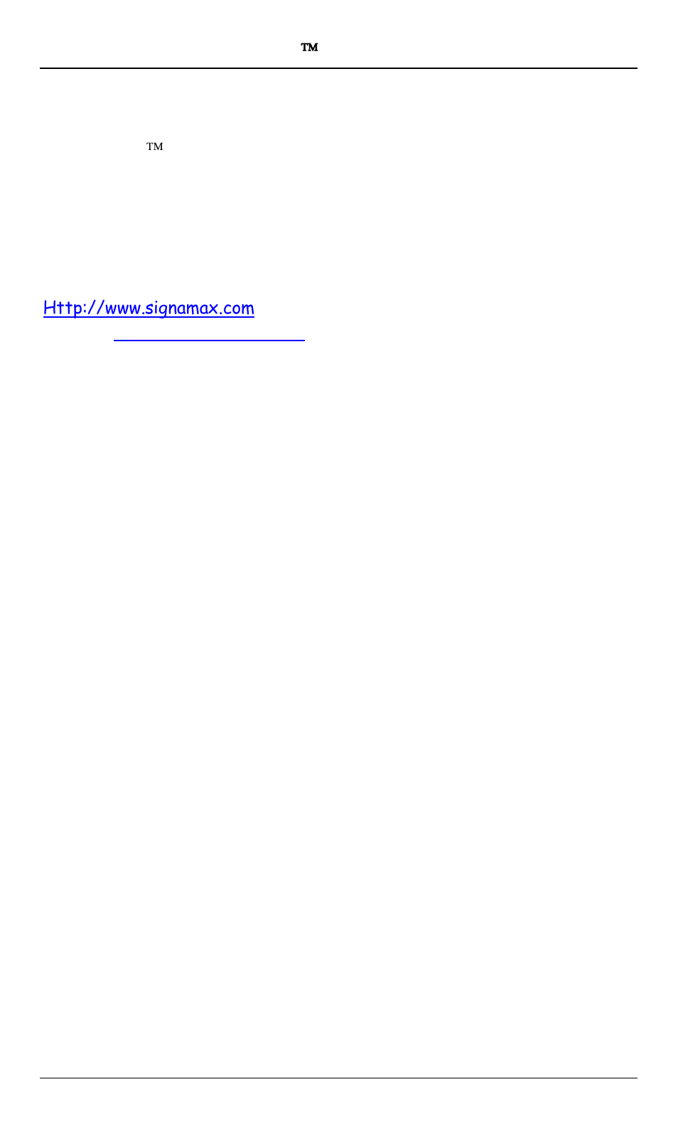 Contact information, Uhttp://www.signamax.com, Ontact | Nformation | Signamax 10/100/1000BaseT/TX To 1000BaseSX/LX Converters User Manual | Page 11 / 11