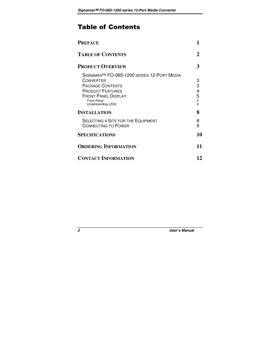 Signamax 12-Channel 100BaseFX Rack Mount Компьютерные Аксессуары User Manual | Page 4 / 14