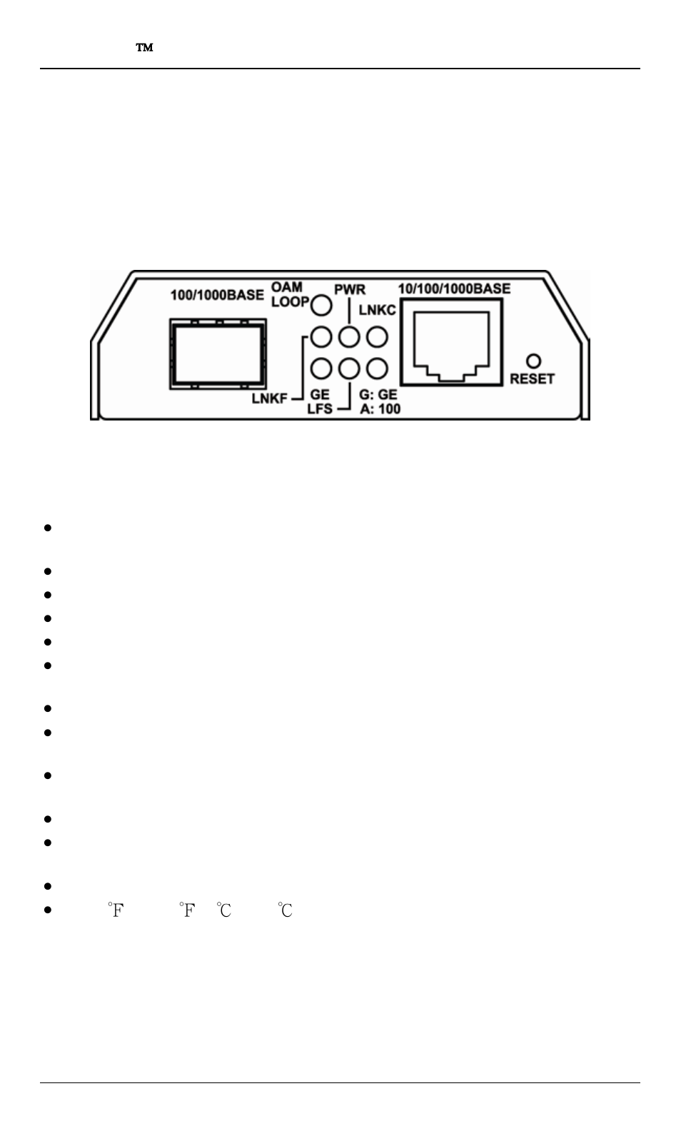 Product overview, Product features, Packing list | Ntroduction, Roduct, Verview, Eatures, Acking, Introduction | Signamax 10/100/1000BaseT/TX to 100/1000Base SFP OAM Managed Switching Media Converter User Manual | Page 6 / 38
