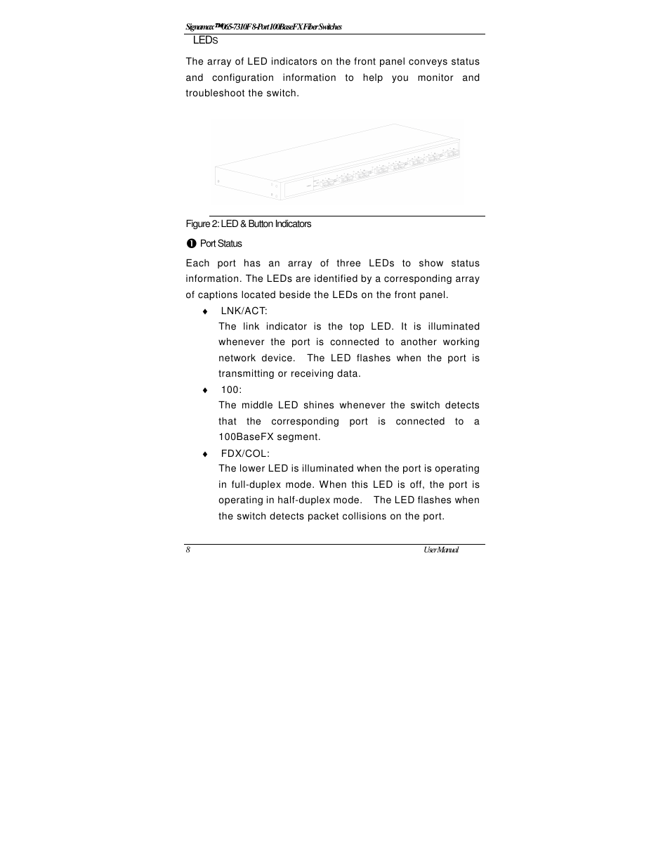 Signamax 8-Port 100BaseFX Fiber Unmanaged Switches User Manual | Page 10 / 16