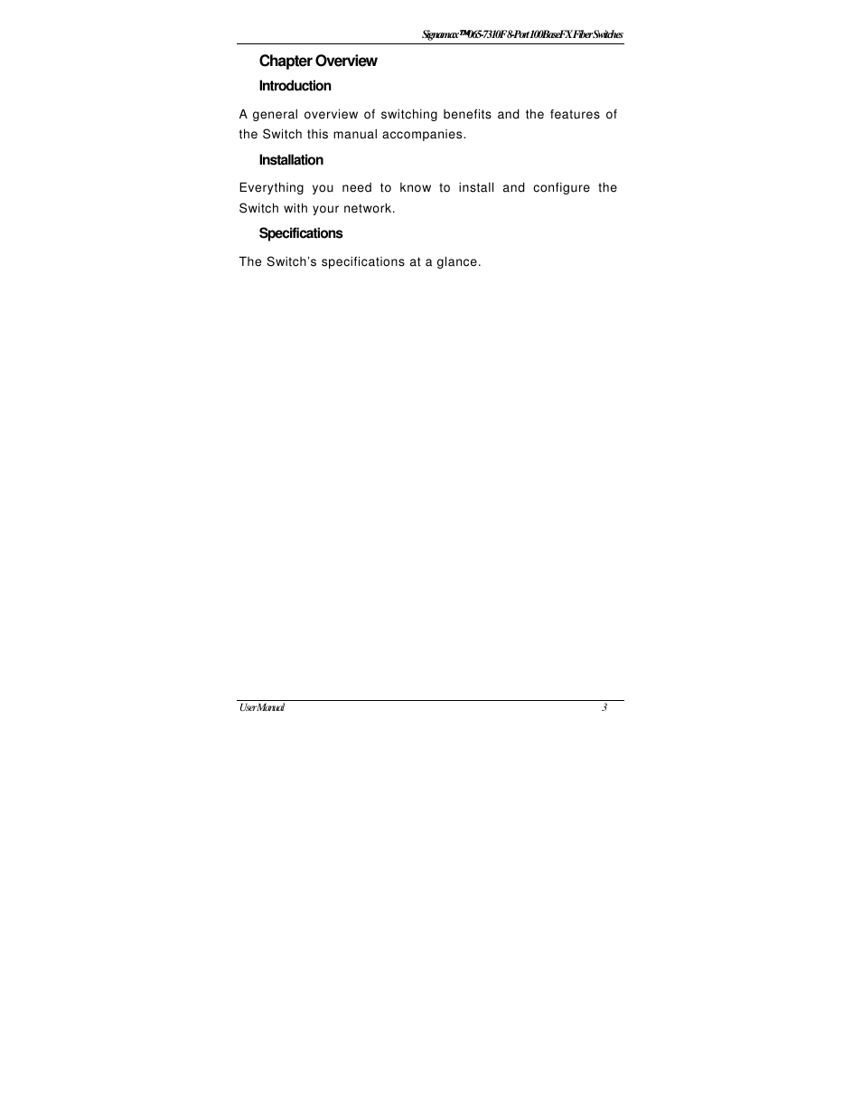 Signamax 8-Port 100BaseFX Fiber Unmanaged Switches User Manual | Page 5 / 16