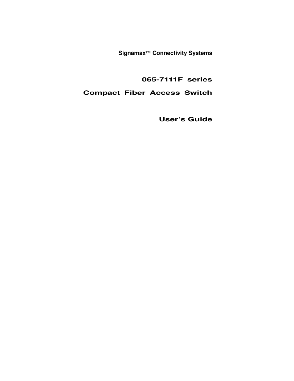 Signamax 7-Port 10/100 Unmanaged Switch + 1-Port 100BaseFX User Manual | Page 2 / 8