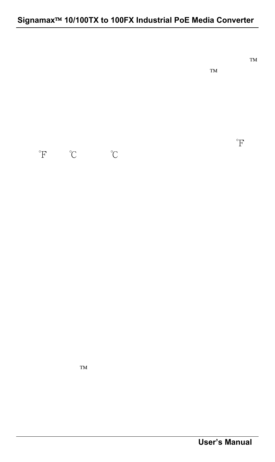 Preface | Signamax 10/100 to 100FX PoE+ PSE DIN-Rail Mount Hardened Компьютерные Аксессуары User Manual | Page 4 / 16