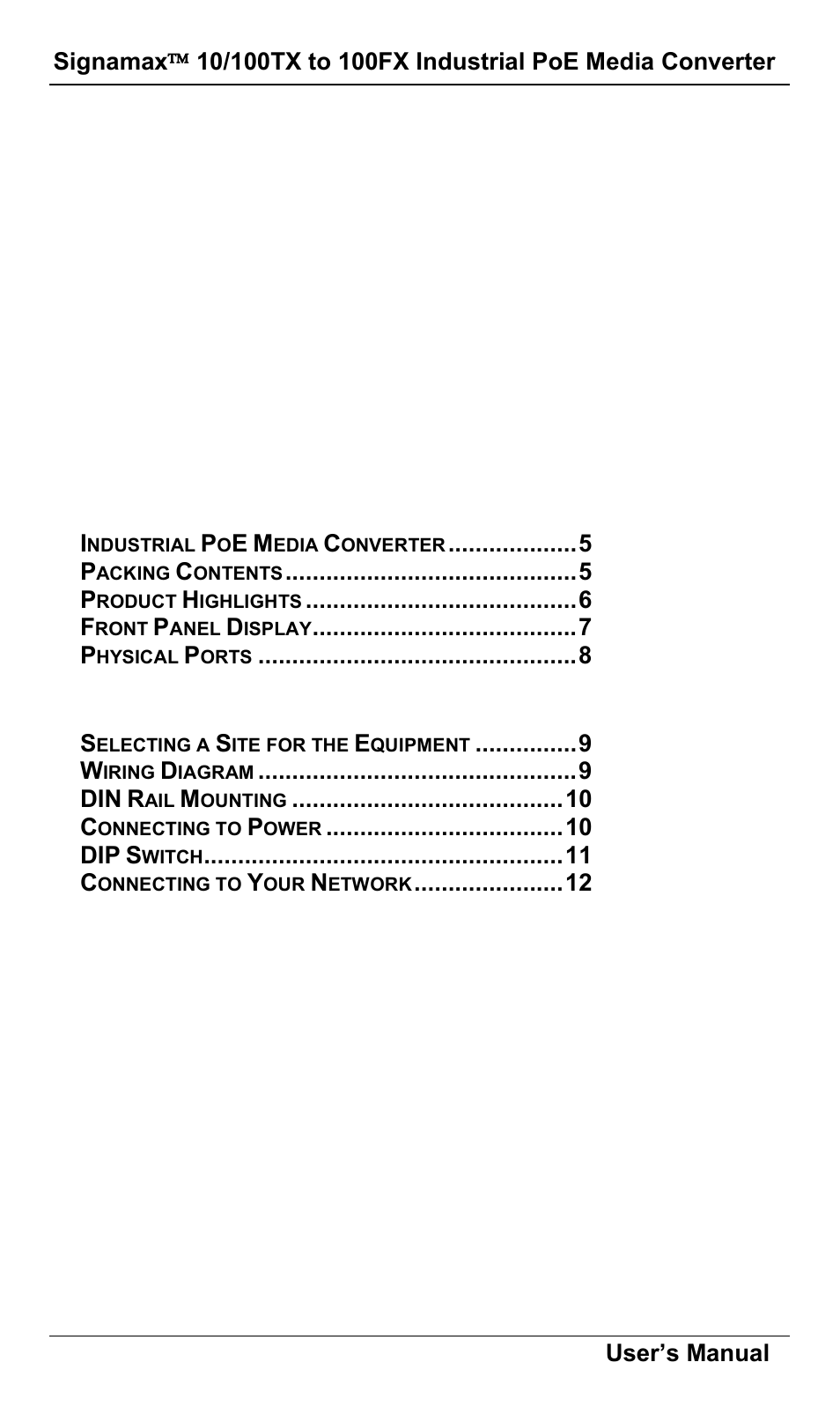 Signamax 10/100 to 100FX PoE+ PSE DIN-Rail Mount Hardened Компьютерные Аксессуары User Manual | Page 6 / 16