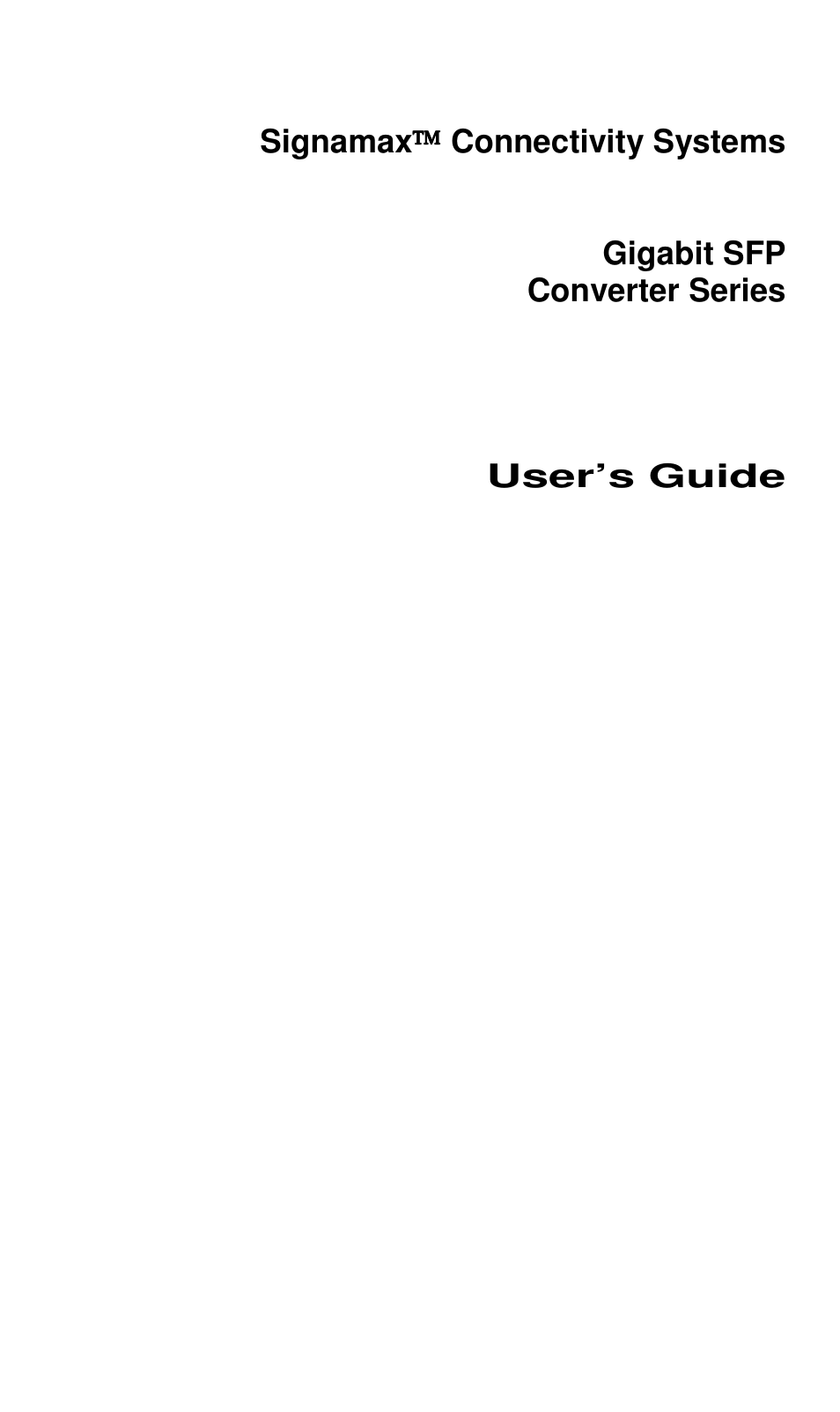 Signamax 10/100/1000 to Gigabit SFP DIN Rail Mount Industrial Media Converter User Manual | Page 3 / 19