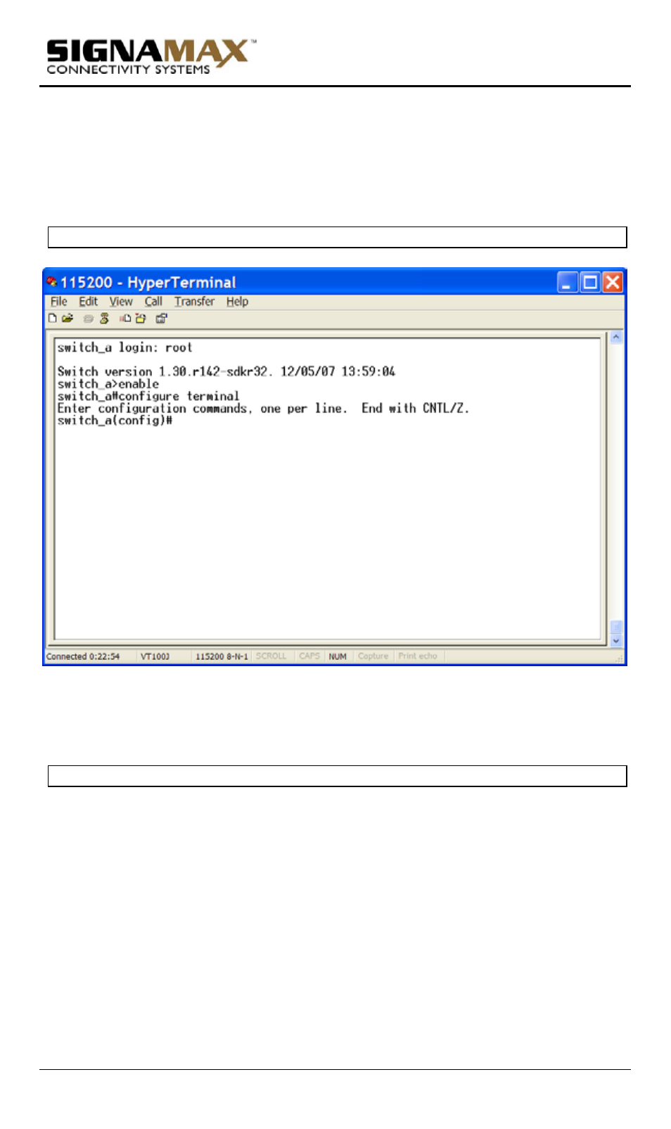 Configure mode (configure terminal mode) | Signamax Model -065-7700 User Manual | Page 111 / 199