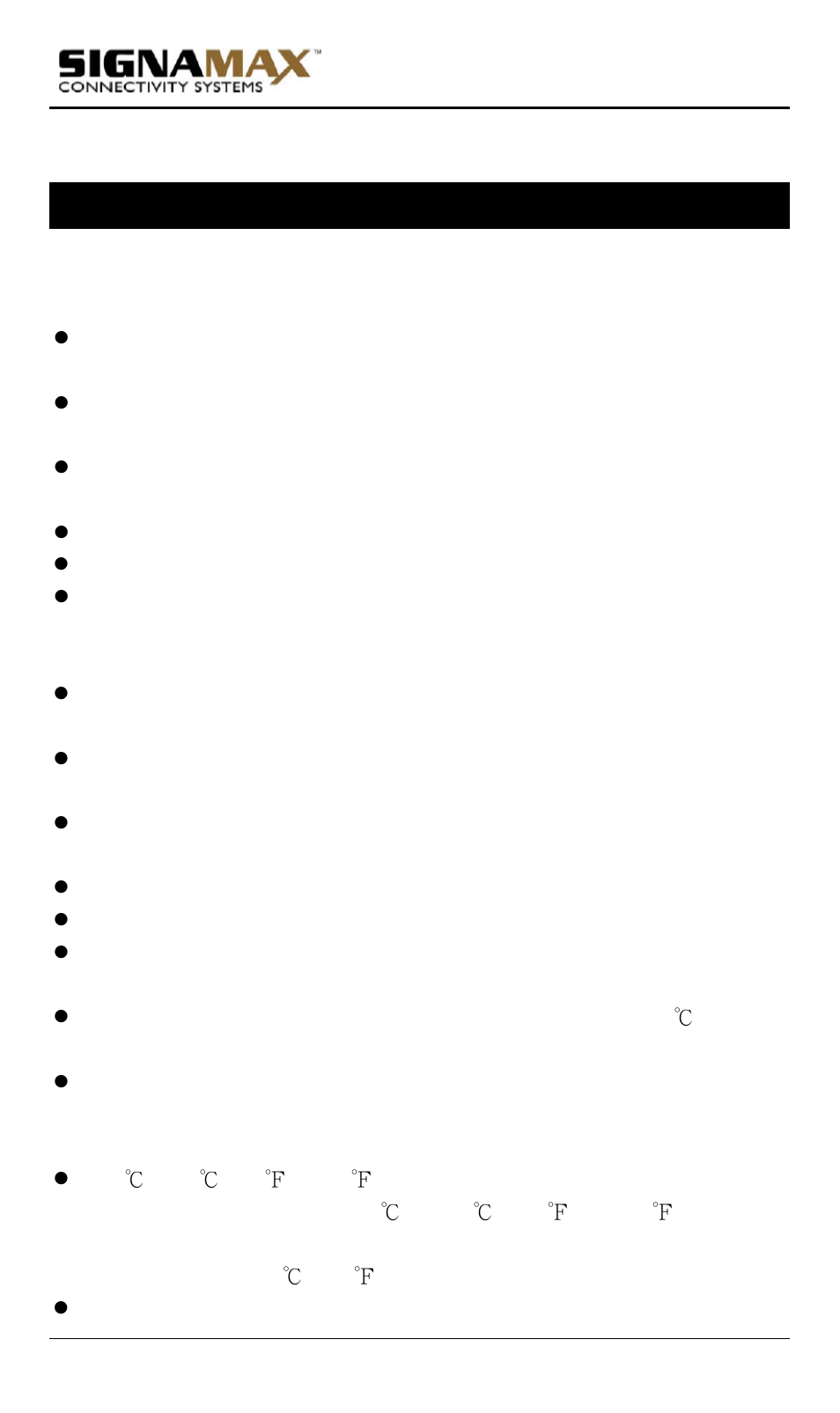 Product highlights, Basic features | Signamax Model -065-7700 User Manual | Page 16 / 199