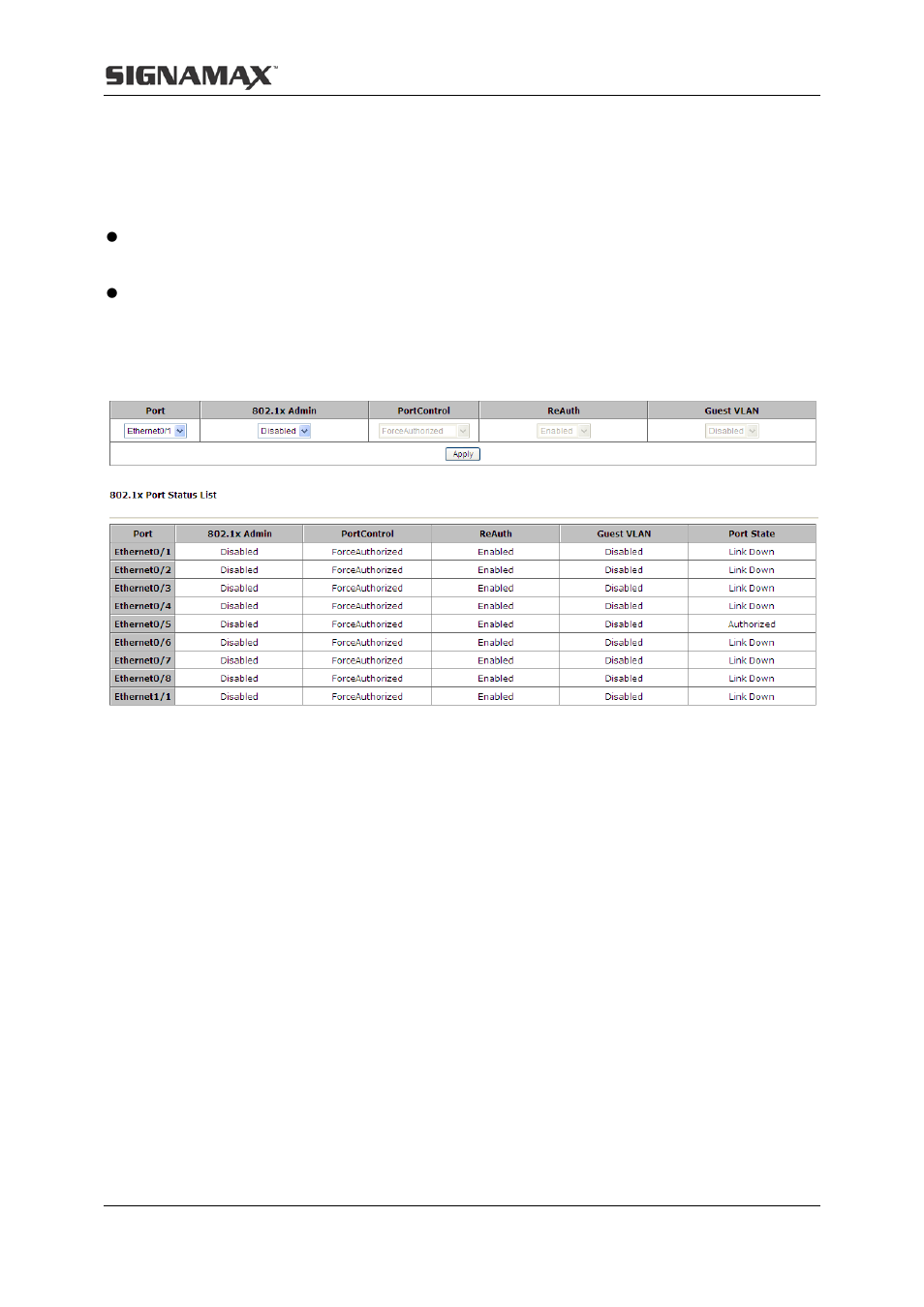 2 802.1x misc | Signamax Managed Hardened PoE Industrial DIN-rail Mount Switch User Manual | Page 44 / 89