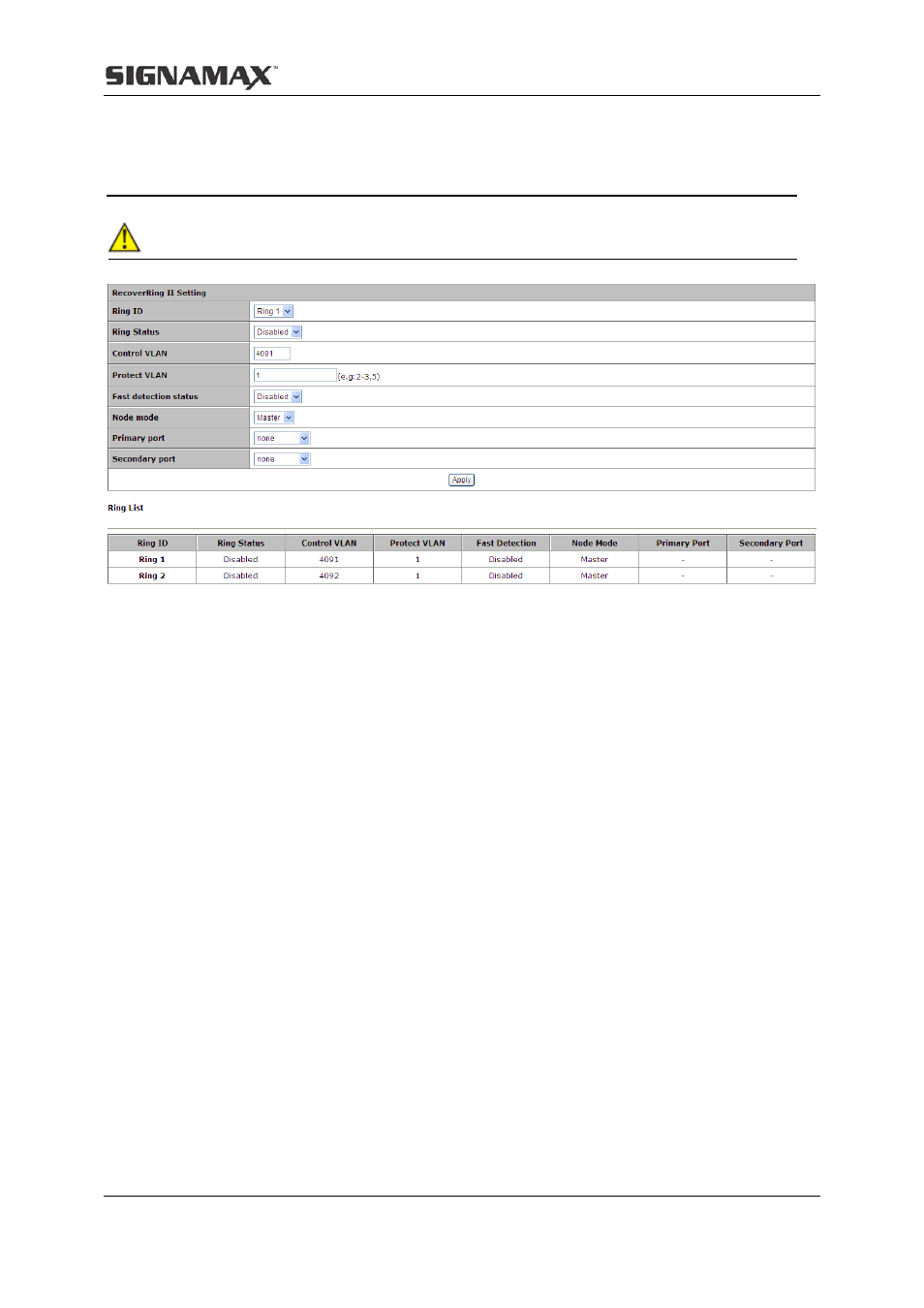 2 recoverring ii™ coupling | Signamax Managed Hardened PoE Industrial DIN-rail Mount Switch User Manual | Page 65 / 89