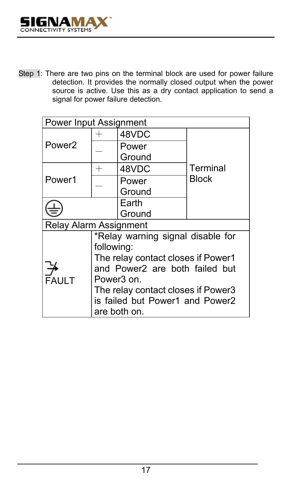 Signamax 10/100 Industrial DIN-rail Mount Power over Ethernet Unmanaged Switches User Manual | Page 17 / 22