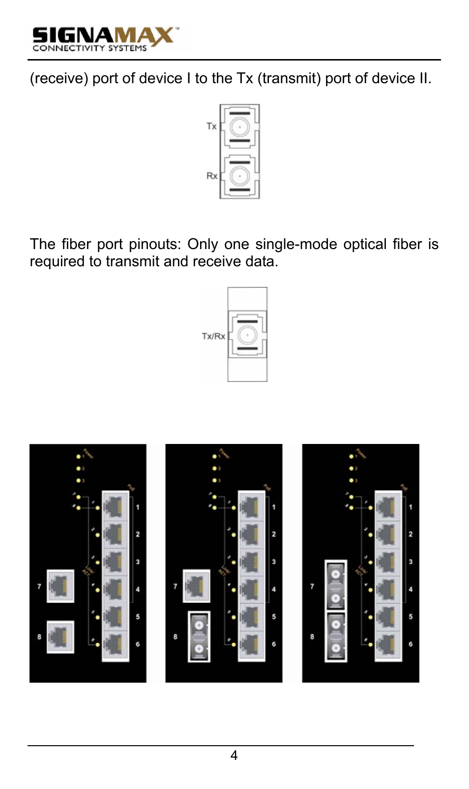 Signamax 10/100 Industrial DIN-rail Mount Power over Ethernet Unmanaged Switches User Manual | Page 4 / 22