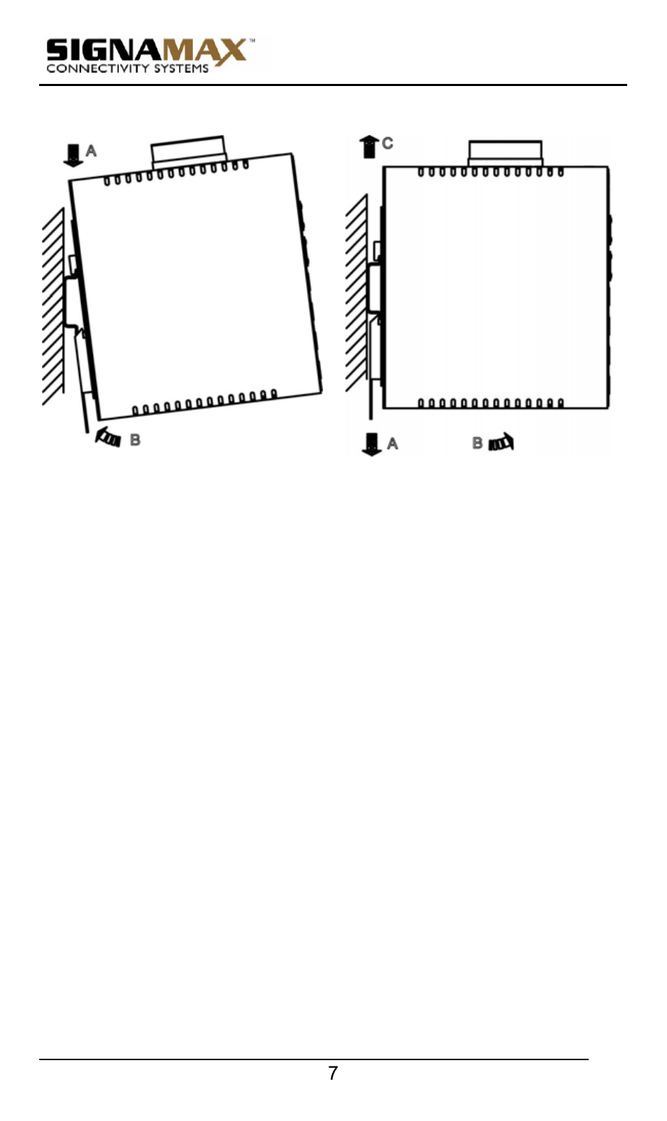 Signamax 10/100 Industrial DIN-rail Mount Power over Ethernet Unmanaged Switches User Manual | Page 7 / 22