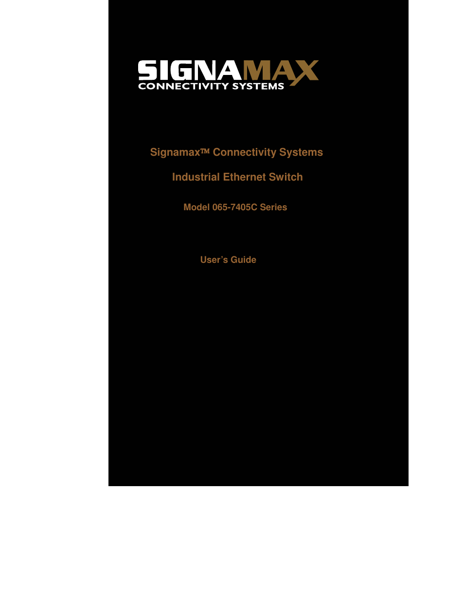 Signamax 5-Port 10/100 Compact Industrial Unmanaged Switch User Manual | 20 pages