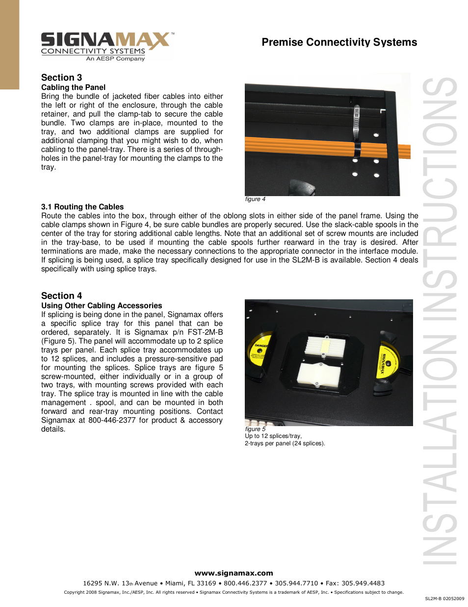Premise connectivity systems | Signamax 12- to 48-Fiber Low-Profile Optical Fiber Enclosure User Manual | Page 2 / 2