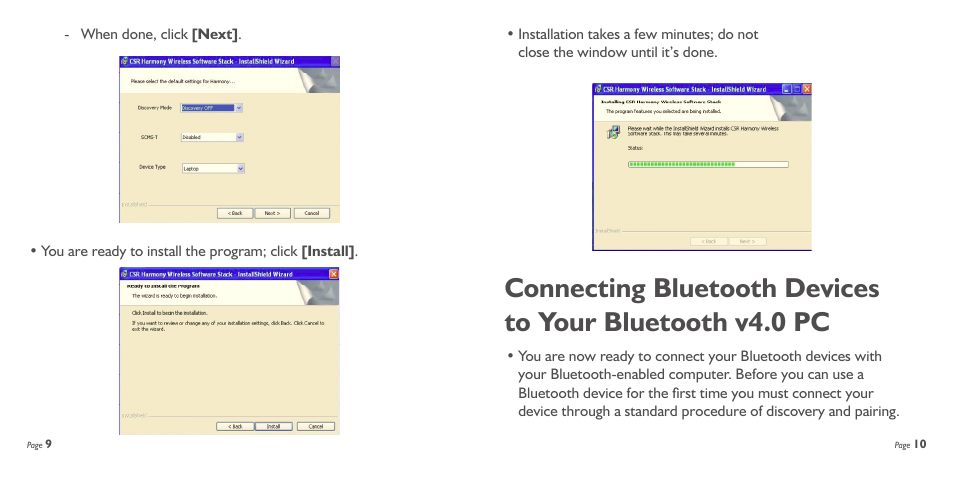 SMK-Link Electronics Nano Dongle Bluetooth v4.0 LE+EDR User Manual | Page 6 / 13