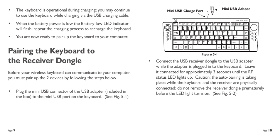 Pairing the keyboard to the receiver dongle | SMK-Link Electronics RemotePoint Wireless Navigator Suite User Manual | Page 6 / 11