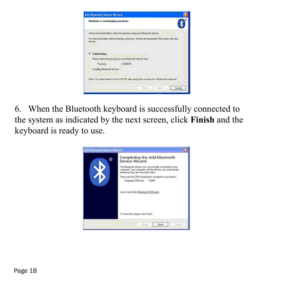SMK-Link Electronics VersaPoint Bluetooth Slim Keyboard User Manual | Page 18 / 23