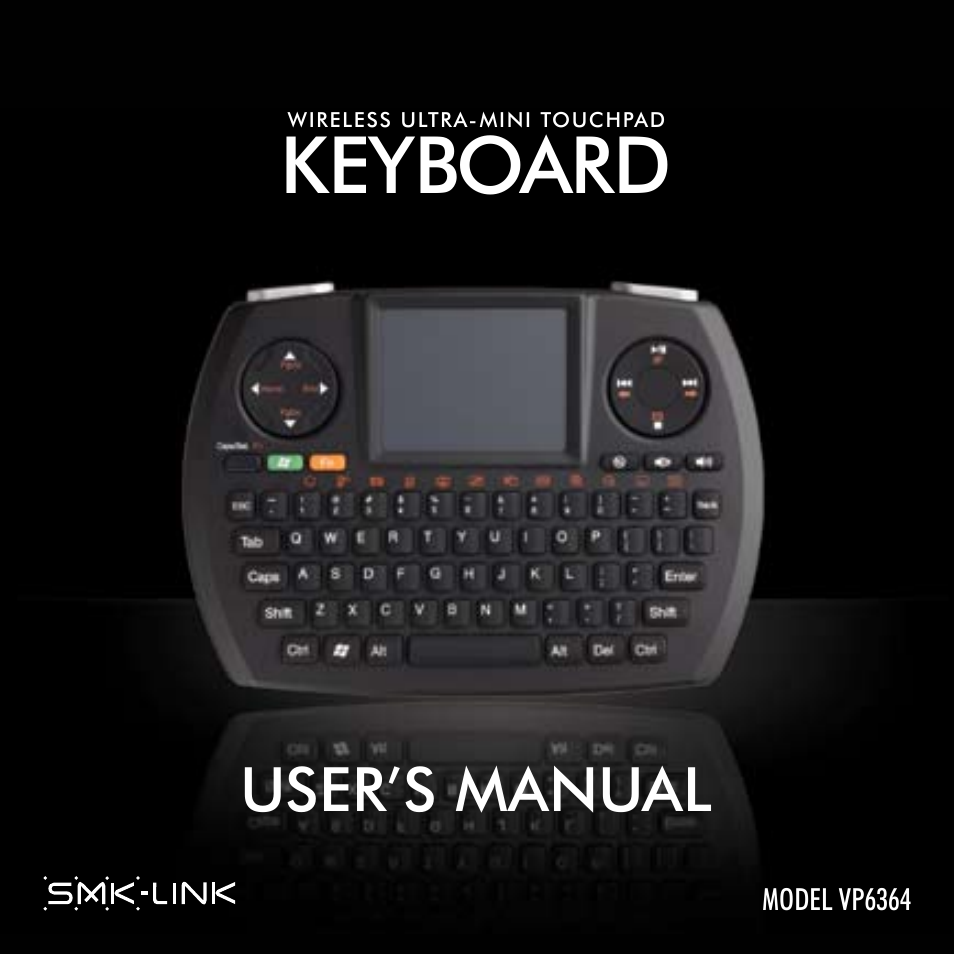 SMK-Link Electronics Wireless Ultra-Mini Touchpad Keyboard for Mac User Manual | 11 pages