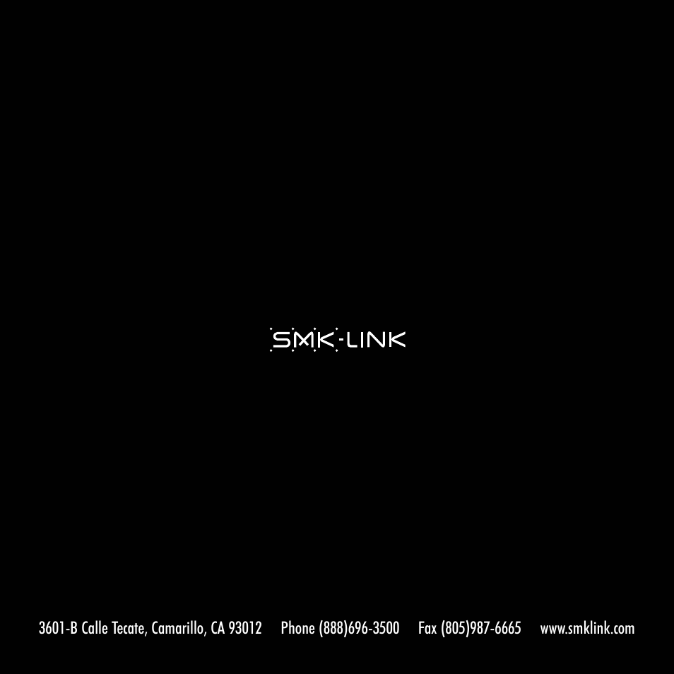 SMK-Link Electronics Wireless Ultra-Mini Touchpad Keyboard for Mac User Manual | Page 11 / 11