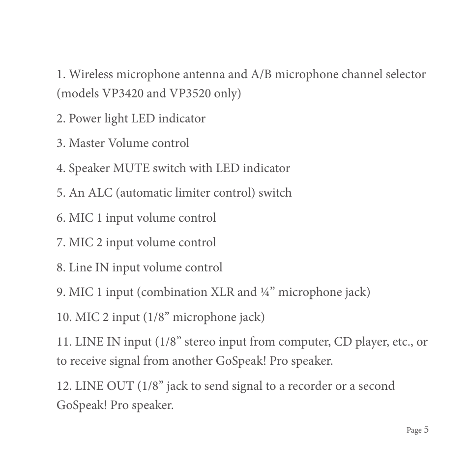 SMK-Link Electronics GoSpeak! Pro User Manual | Page 7 / 20