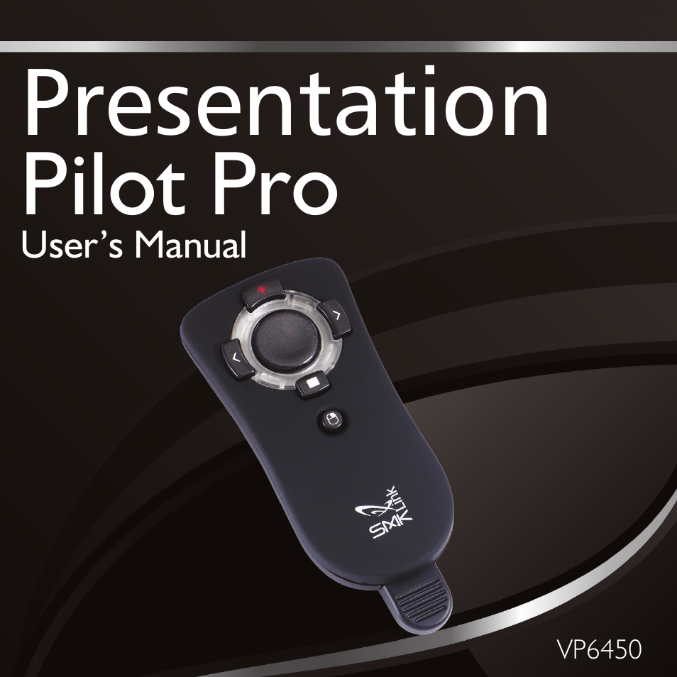 SMK-Link Electronics Presentation Pilot Pro User Manual | 8 pages