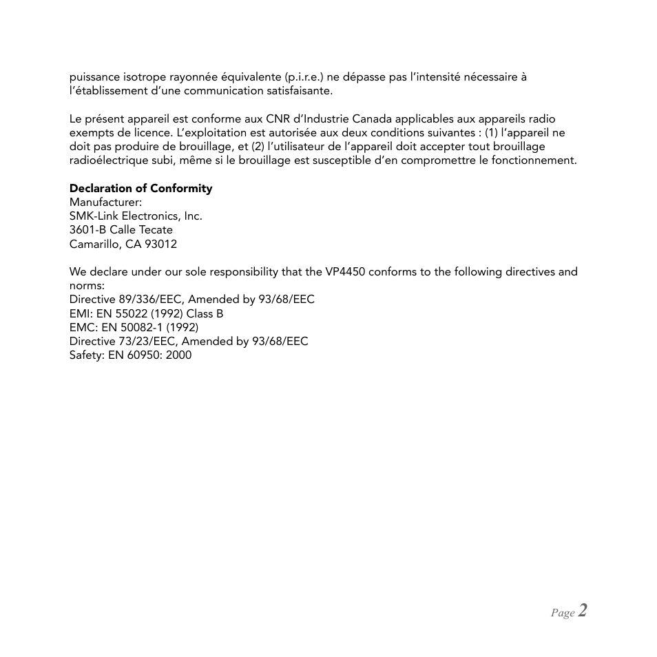 SMK-Link Electronics RemotePoint Emerald Presenter User Manual | Page 3 / 12
