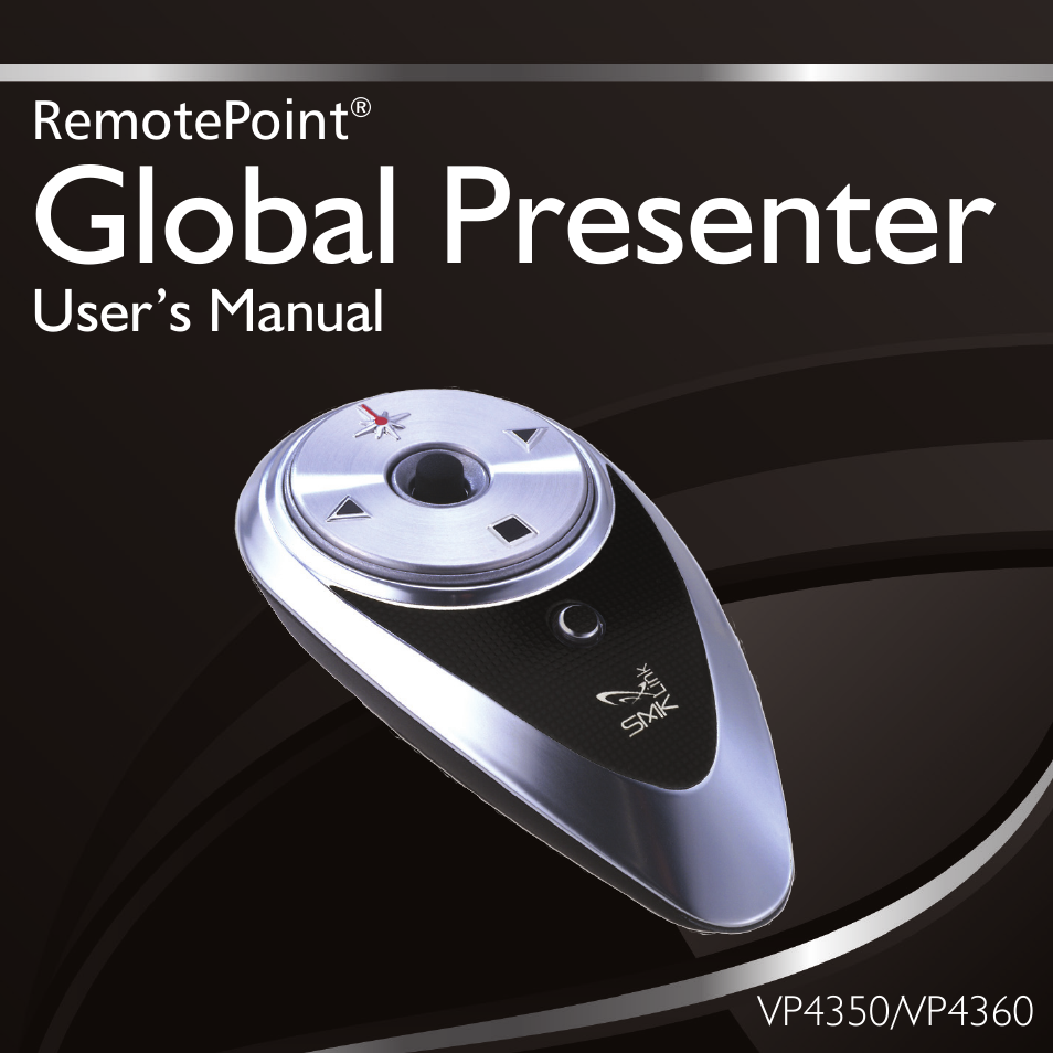 SMK-Link Electronics RemotePoint Global Presenter User Manual | 8 pages