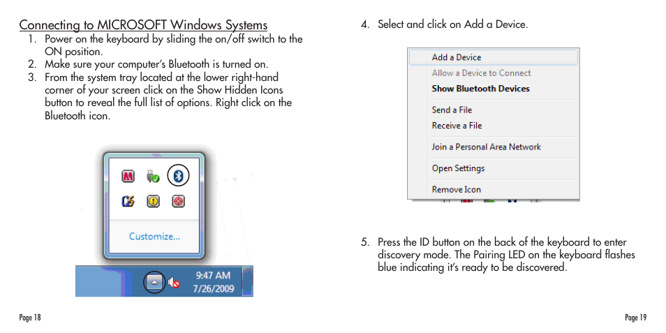 SMK-Link Electronics Bluetooth Compact Keyboard User Manual | Page 10 / 14