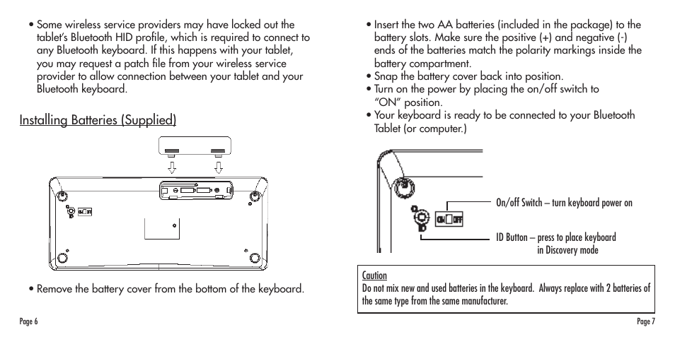 SMK-Link Electronics Bluetooth Compact Keyboard User Manual | Page 4 / 14