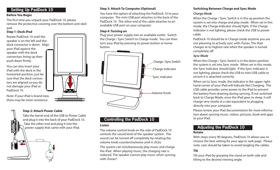 SMK-Link Electronics PadDock™ 10 User Manual | Page 2 / 2