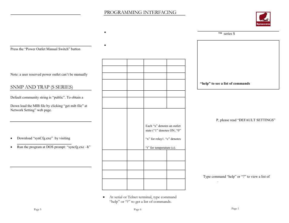 Synaccess Networks NP-02B User Manual | 2 pages