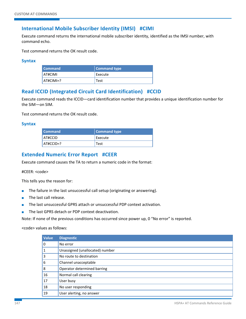 Syntax, Extended numeric error report #ceer | Synaccess Networks NP-0801DTM User Manual | Page 147 / 330