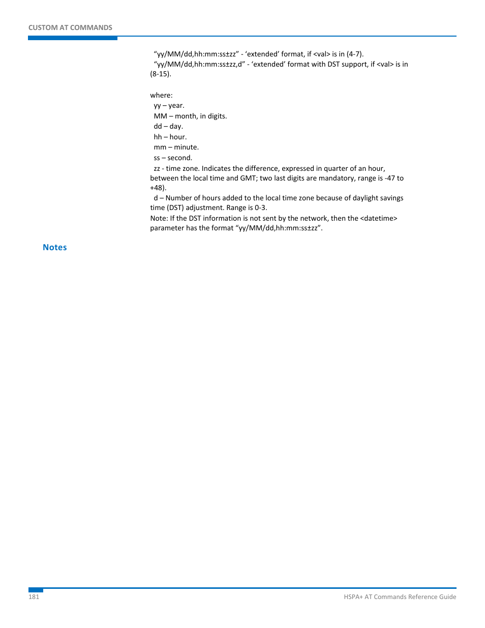 Notes | Synaccess Networks NP-0801DTM User Manual | Page 181 / 330