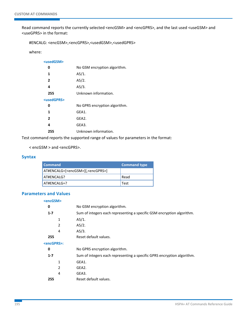 Syntax, Parameters and values | Synaccess Networks NP-0801DTM User Manual | Page 195 / 330