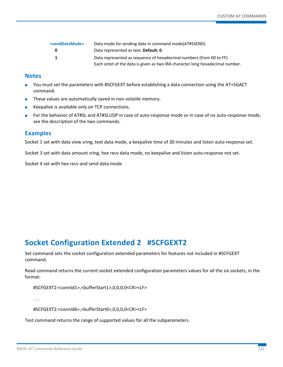Notes, Examples, Socket configuration extended 2 #scfgext2 | Synaccess Networks NP-0801DTM User Manual | Page 222 / 330