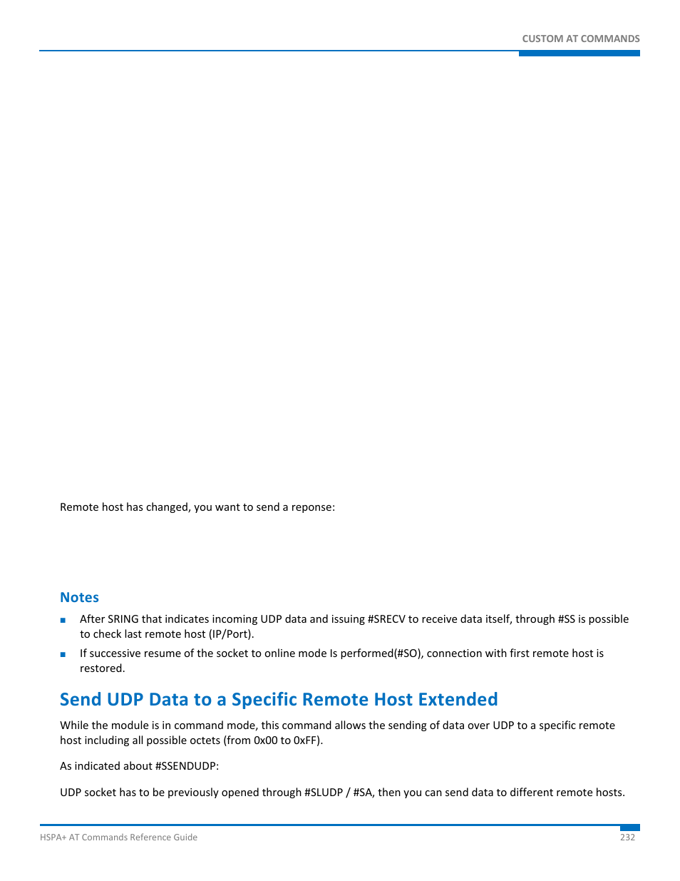 Notes, Send udp data to a specific remote host extended | Synaccess Networks NP-0801DTM User Manual | Page 232 / 330