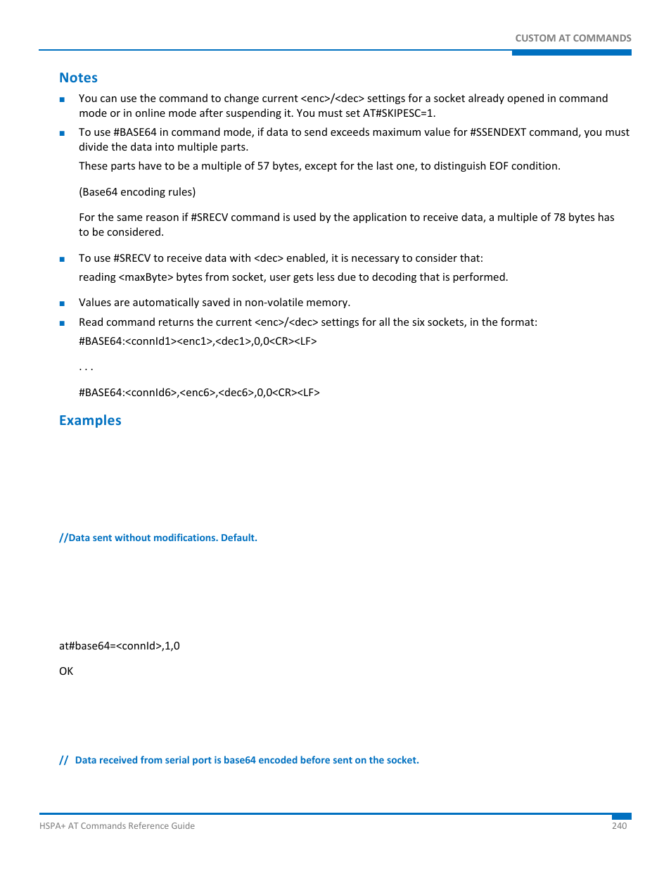Notes, Examples | Synaccess Networks NP-0801DTM User Manual | Page 240 / 330