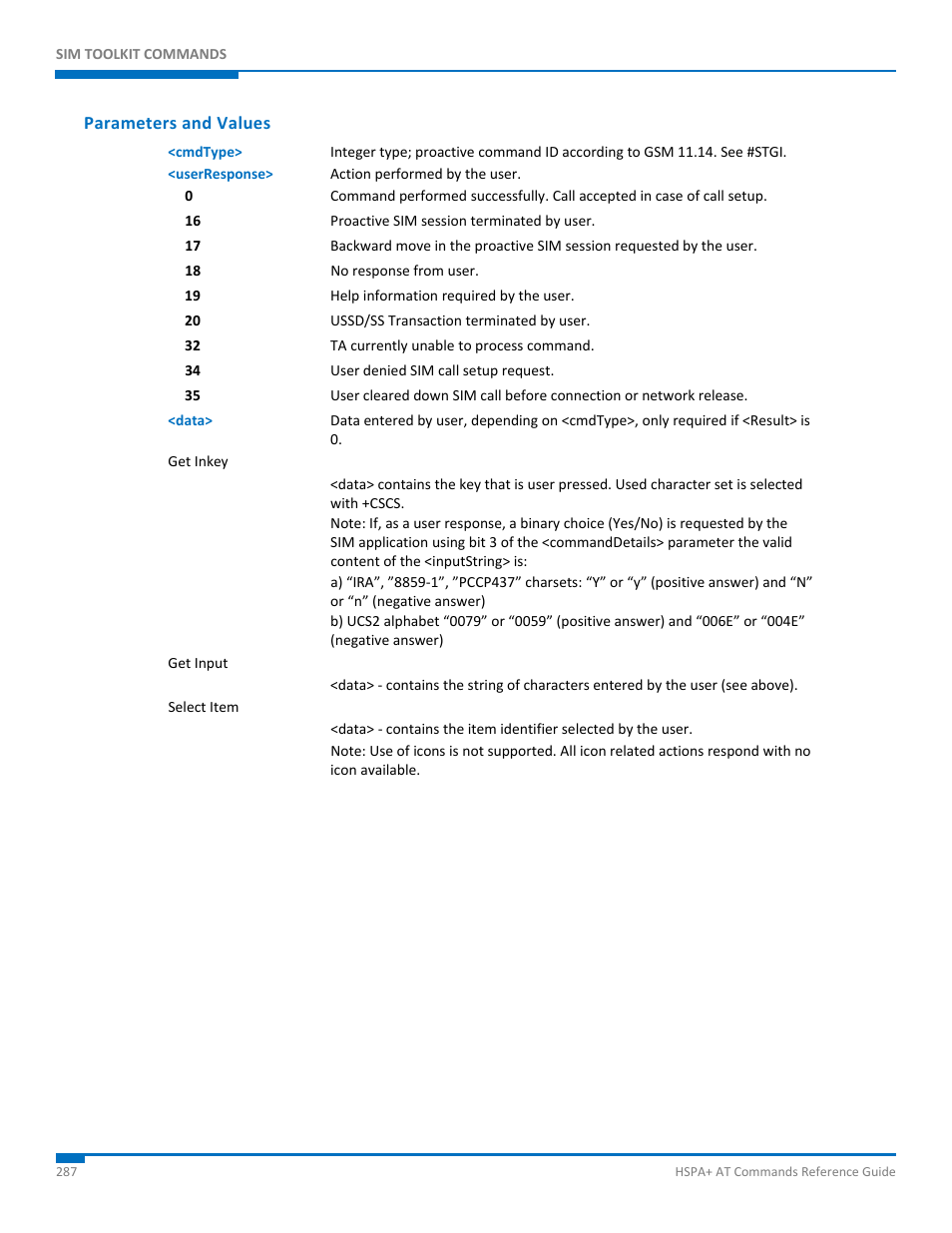 Parameters and values | Synaccess Networks NP-0801DTM User Manual | Page 287 / 330