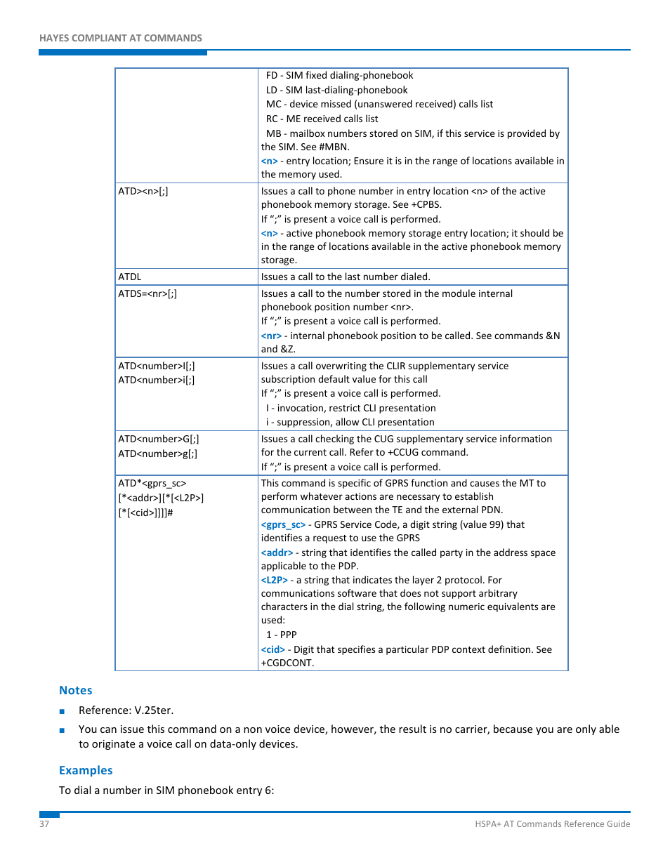 Notes, Examples | Synaccess Networks NP-0801DTM User Manual | Page 37 / 330