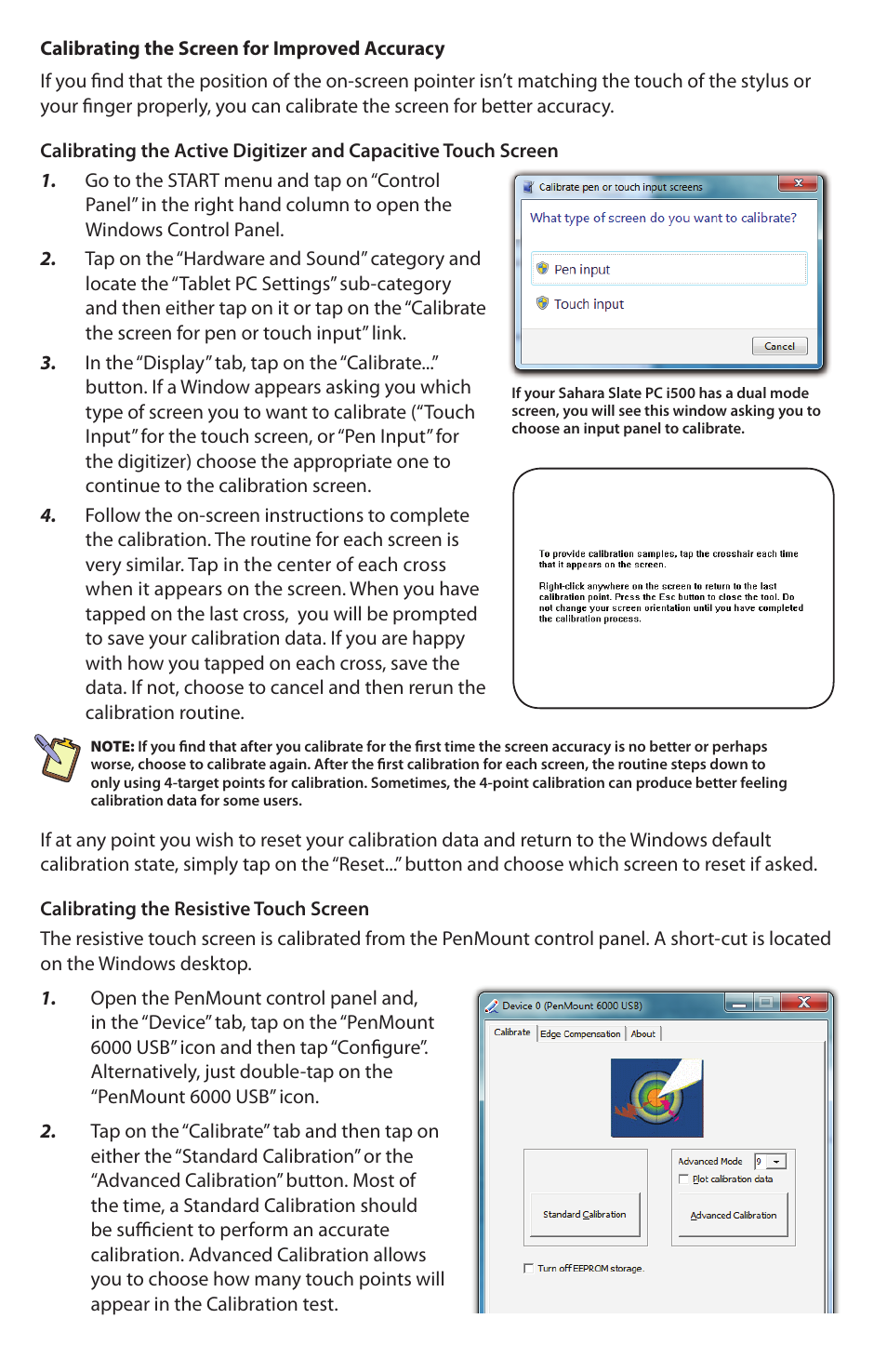 TabletKiosk Sahara Slate PC i575/i535 User Manual | Page 5 / 12